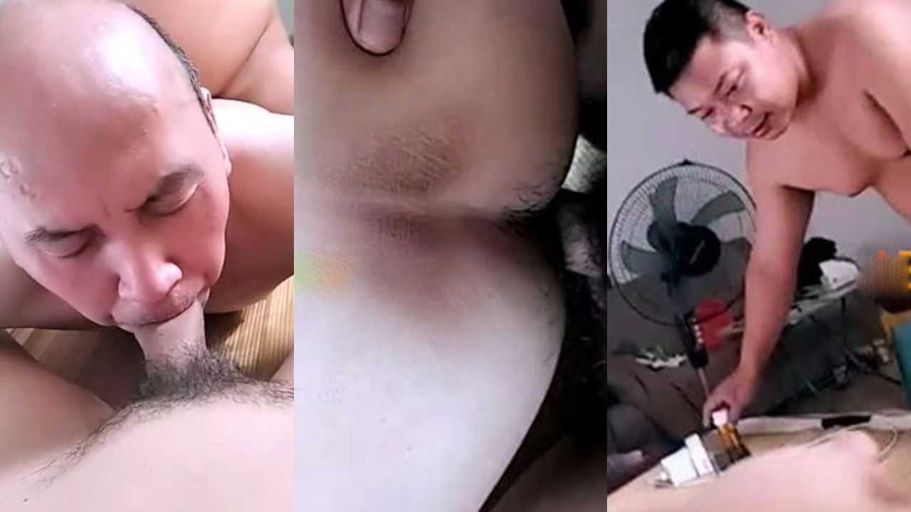 两熊叔约中年玩性游戏