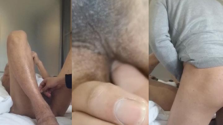 高龄瘦老酒店约炮挨草2